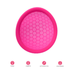 LELO Lily Ziggy Cup- Copa menstrual plana diseño fino de silicona médica