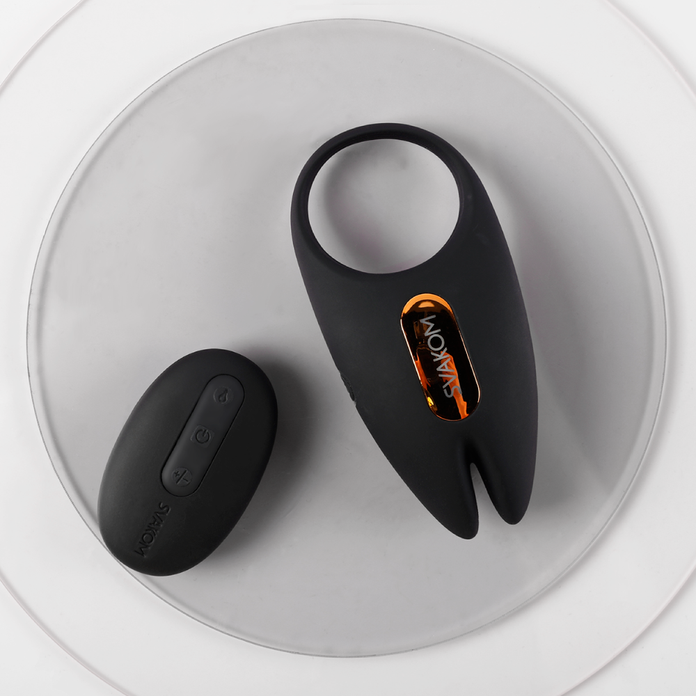 svakom winni 2 anillo vibrador de pene con doble estimulación y funcionamiento con app